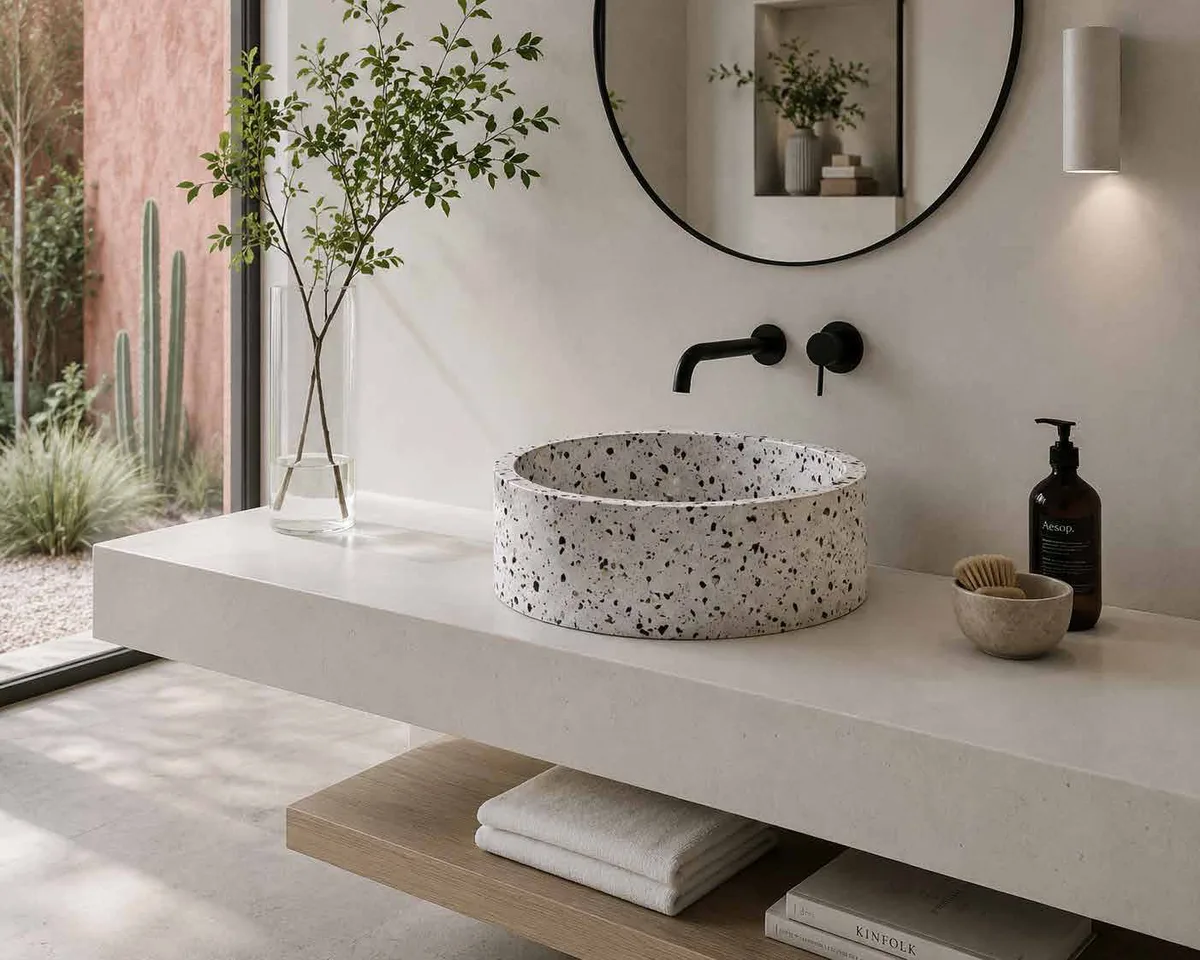 Orbe — Lavabo de pedestal — vista 1